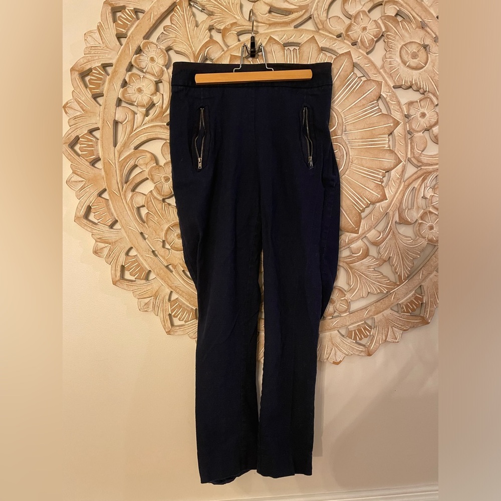 Anthropologie-Cartonnier Navy Blue Pants
